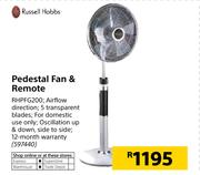 Russell Hobbs Pedestal Fan & Remote