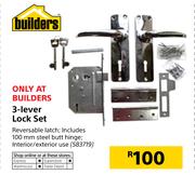 Builders 3-Lever Lock Set