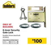 Builders 6-Lever Security Gate Lock
