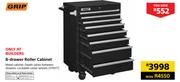 Grip 8-Drawer Roller Cabinet