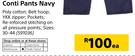 Ross Conti Pants Navy-Each