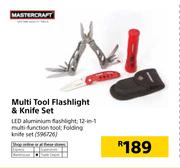 Mastercraft Multi Tool Flashlight & Knife Set