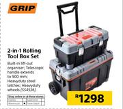 Grip 2-In-1 Rolling Tool Box Set
