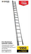 Badger 9m Aluminium Extender Ladder