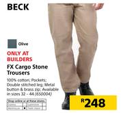 Beck FX Cargo Stone Trousers