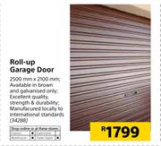 Roll-Up Garage Door 2500mm x 2100mm