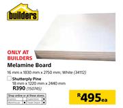 Builders Shutterply Pine (18mm x 1220mm x 2440mm)