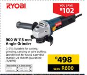 Ryobi 900W 115mm Angle Grinder(G-915)