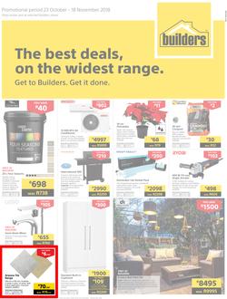 Builders Western Cape : The Best Deals On The Widest Range (23 Oct - 18 Nov 2018), page 1