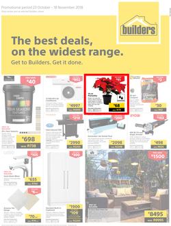 Builders Western Cape : The Best Deals On The Widest Range (23 Oct - 18 Nov 2018), page 1