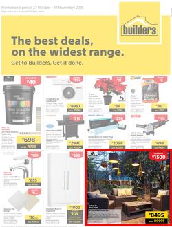 Builders Western Cape : The Best Deals On The Widest Range (23 Oct - 18 Nov 2018), page 1