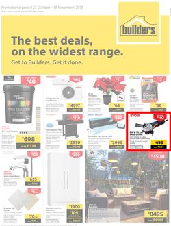 Builders Western Cape : The Best Deals On The Widest Range (23 Oct - 18 Nov 2018), page 1