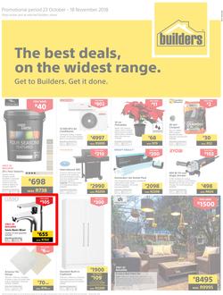 Builders Western Cape : The Best Deals On The Widest Range (23 Oct - 18 Nov 2018), page 1