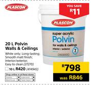 Plascon Polvin Walls & Ceilings-10Ltr