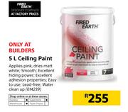 Fired Earth Ceiling Paint-5Ltr