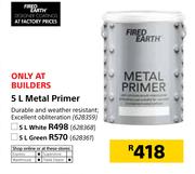Fired Earth Metal White Primer-5Ltr