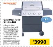 Megamaster Gas Braai Patio Sizzler 440