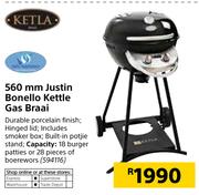 Ketla 560mm Justin Bonello Kettle Gas Braai