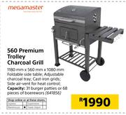 Megamaster 560 Premium Trolley Charcoal Grill