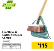Lasher Leaf Rake & Gutter Sweeper Combo