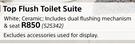 Top Flush Toilet Suite