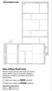 Home & Kitchen Elba Offset Shelf Unit (1200mm x 600mm)