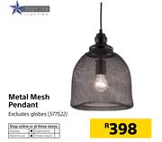 Bright Star Metal Mesh Pendant
