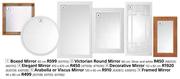 Arabella Or Viscus Mirror (120 x 60cm)-Each
