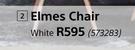 Design House Elmes White Chair