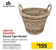 Design House Round Tiger Basket