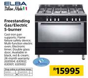 Elba Freestanding Gas/Electric 5-Burner