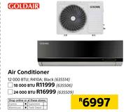 Goldair 24000 BTU R410A Black Air Conditioner