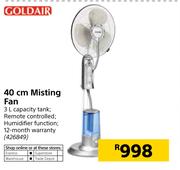 Goldair 40cm Misting Fan 