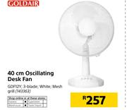 Goldair 40cm Oscillating Desk Fan GDF12Y