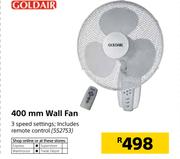 Goldair 400mm Wall Fan 