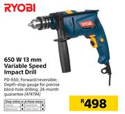 Ryobi 650W 13mm Variable Speed Impact Drill