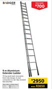 Badger 9m Aluminium Extender Ladder