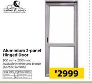 Swartland Aluminium 2 Panel Hinger Door-900mm x 2100mm