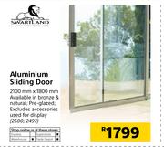 Swartland Aluminium Sliding Door-2100mm x 1800mm