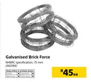 Galvanised Brick Force-75mm Each