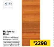 Lotus Horizontal Door Hardwood-2032mm x 813mm