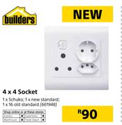 Builders 4 x 4 Socket