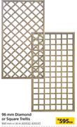 96mm Diamond Or Square Trellis 900mm x 1.8m-Each