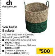 DesignHouse Sea Grass Baskets 390mm x 390mm x 350mm