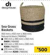 Designhouse Sea Grass Baskets 270mm x 270mm x 250mm