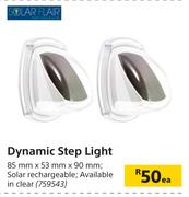 Solar Flair Dynamic Step Light-85mm x 53mm x 90mm Each