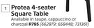 Protea 4 Seater Square Table