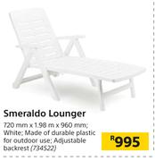 Smeraldo Lounger-720mm x 1.98m x 960mm