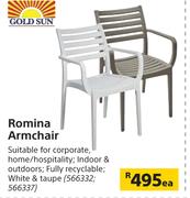 Gold Sun Romina Armchair-Each
