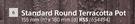 Standard Round Terracotta Pot-155mm(h) x 180mm(d)
